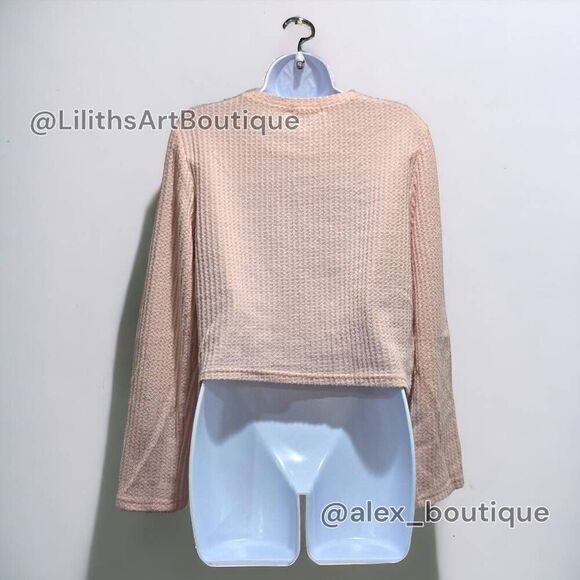 ROMWE Twist Front Waffle Knit Sweater(J001)-Size L for Women - Picture 3 of 10